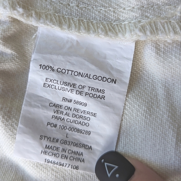 Gianni Bini Fitted Denim Jacket in Off White Size Large - Picture 8 of 11